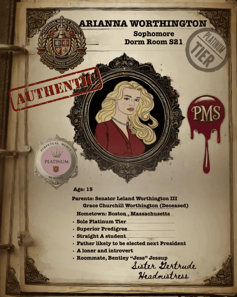 Student Files for Perpetual Mercy School Teen Boarding school thriller