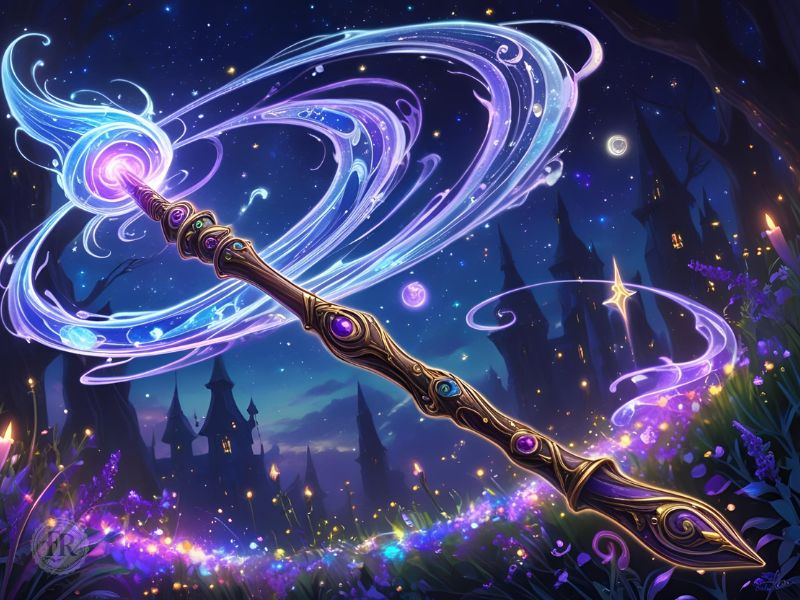 magical wand casting a spell, fantasy books are magical, Flawed Realms