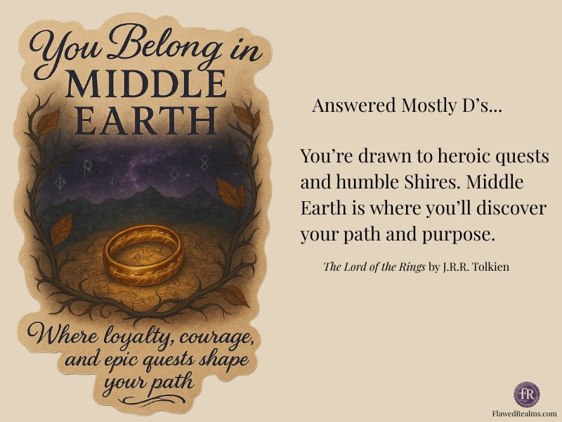 You Belong In Middle Earth